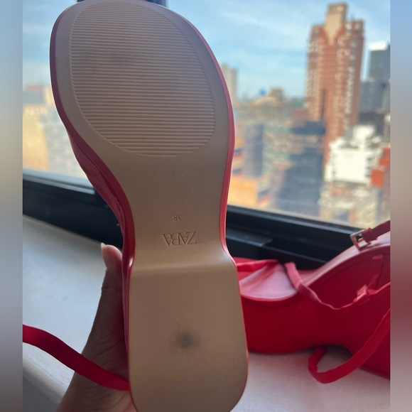 Zara Orange string Platform Heels - Picture 4 of 4